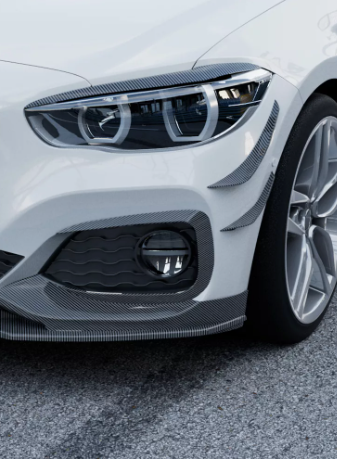BMW Series 1 F20 LCI M Sport Canards 2015-2019 ZST-915