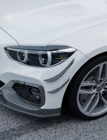 BMW Series 1 F20 LCI M Sport Canards 2015-2019 ZST-948