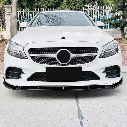 Mercedes Benz Clase C W205 AMG Line Front Lip 2019-2021