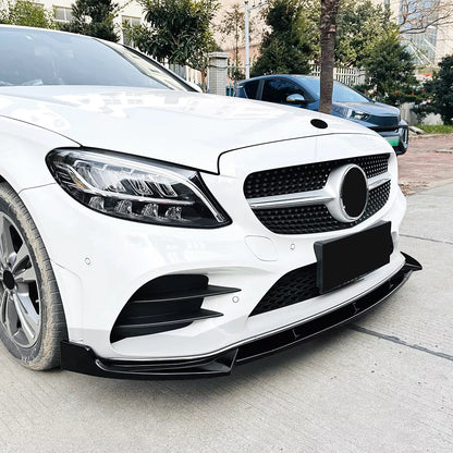 Mercedes Benz Clase C W205 AMG Line Front Lip 2019-2021
