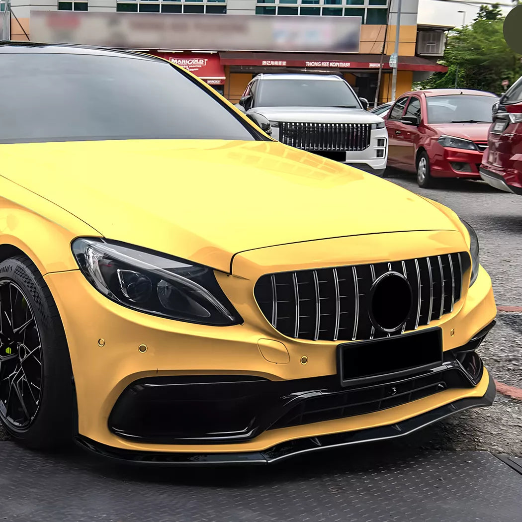 Mercedes Benz Clase C W205 S205 C63 AMG Line Front Lip 2015-2022