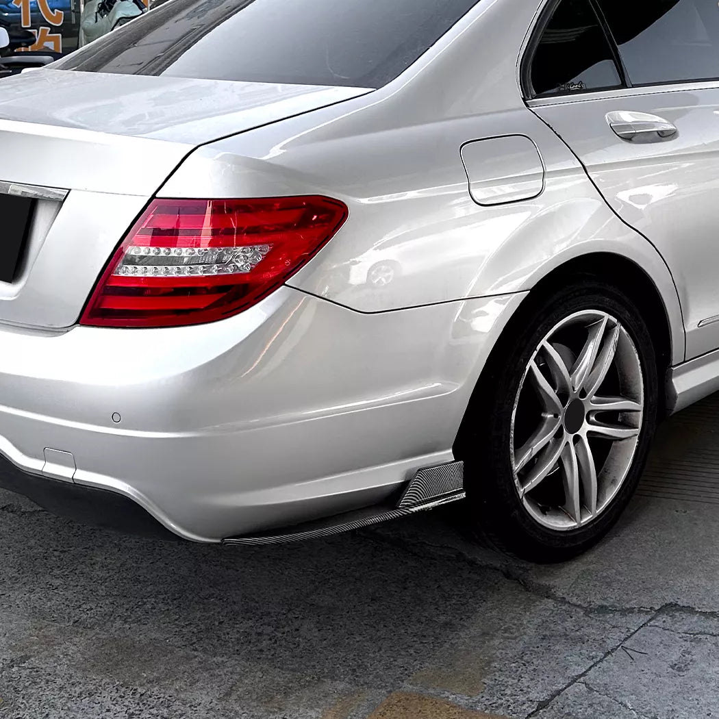 Mercedes Benz Clase C W204 AMG Line Rear Side Splitter 2008-2014