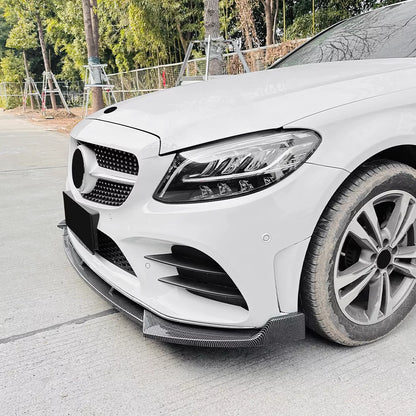 Mercedes Benz Clase C W205 AMG Line Front Lip 2019-2021